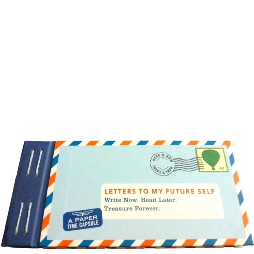 Letters to Self Journal Chronicle Book Hardcover Unique Reflective Postage Theme